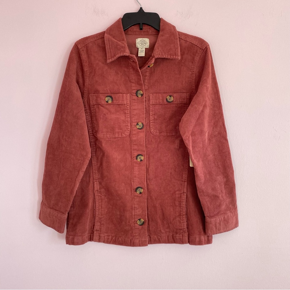 NEW St. John's Bay Oversized Corduroy Jacket size Small